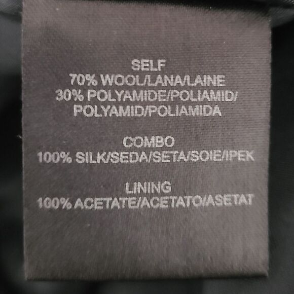 Tibi Turmeric Yellow & Black Striped Wool Blend A-Line Skirt โ Size 12 - Picture 9 of 10